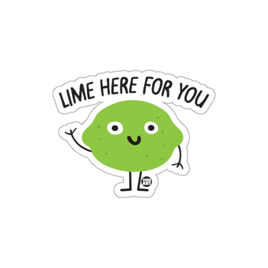 Lime Here For You Cute Lime Character Sticker