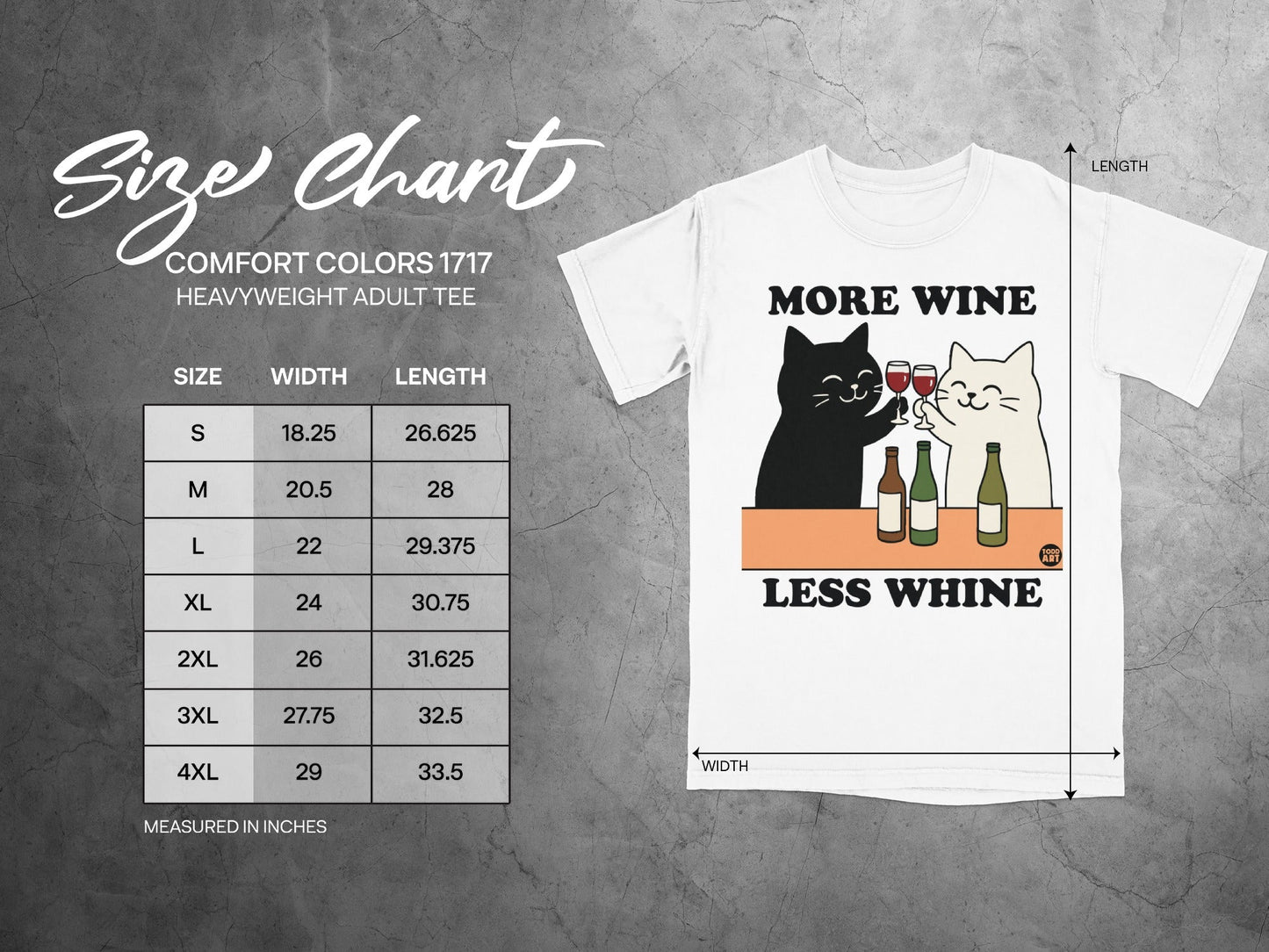 More Wine Less Whine Wine Cats Graphic Tee