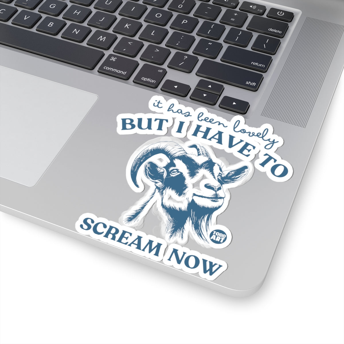 The Screaming GoatTodd Art Sticker