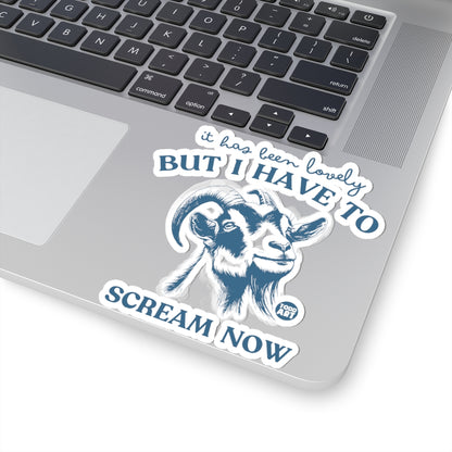 The Screaming GoatTodd Art Sticker