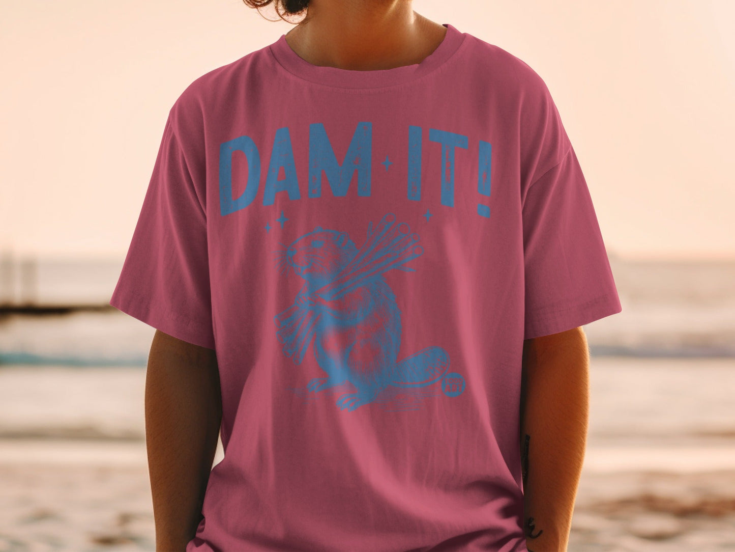 Dam It! Beaver Graphic Tee Shirt Casual ÿßŸÑÿµŸäŸÅ Apparel