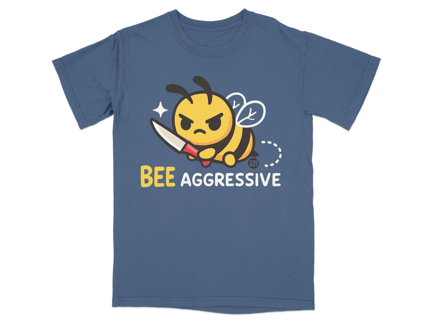 Bee Aggressive Cute Graphic T-Shirt for Kids Adults