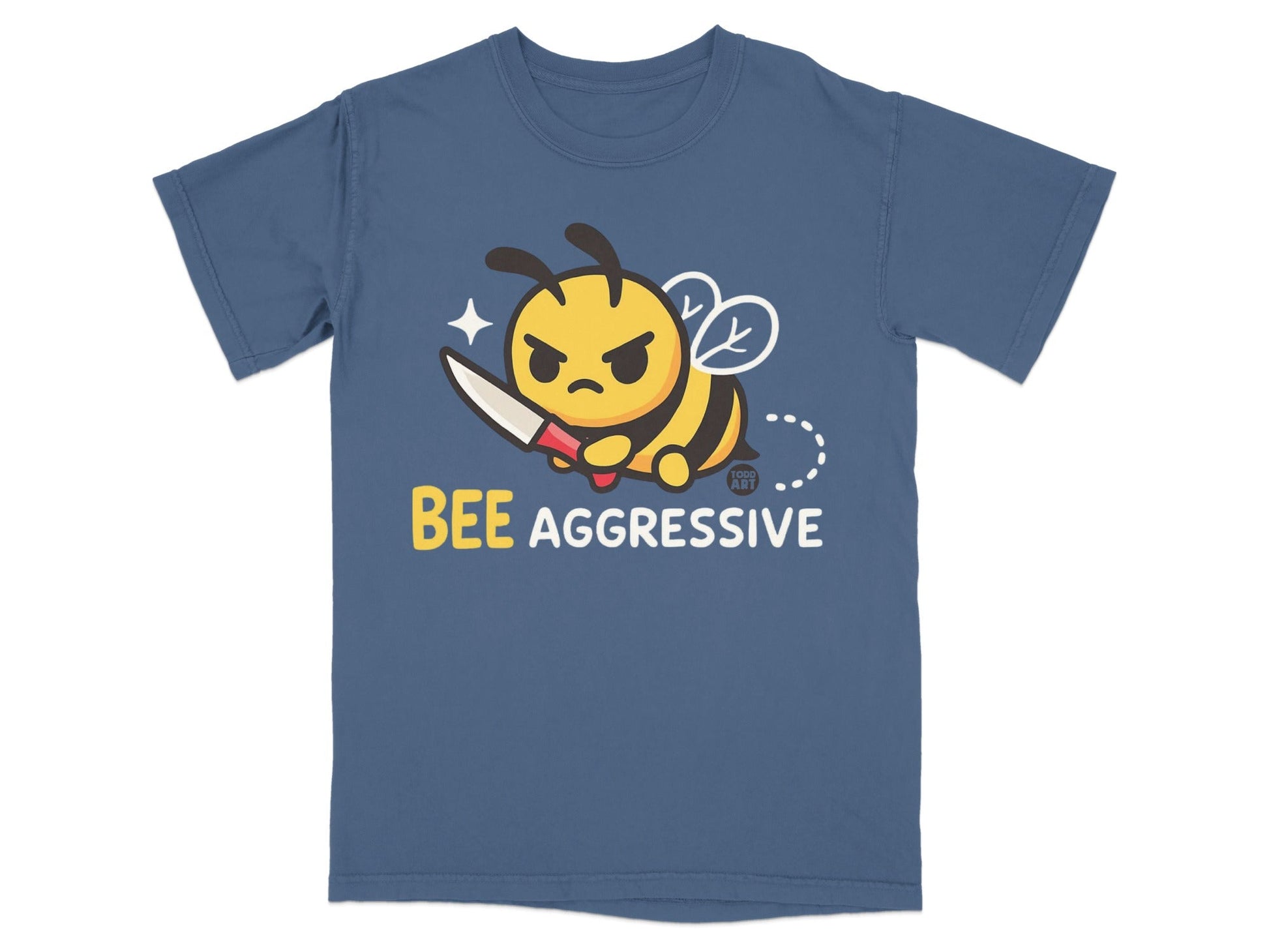 Bee Aggressive Cute Graphic T-Shirt for Kids Adults