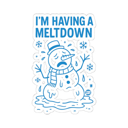 Snowman CrisisTodd Art Sticker