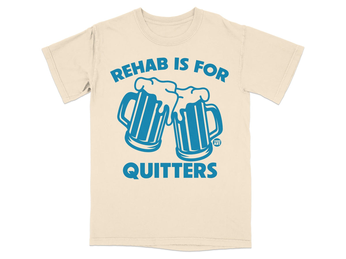Rehab Is For Quitters Funny Beer Mug Graphic Shirt