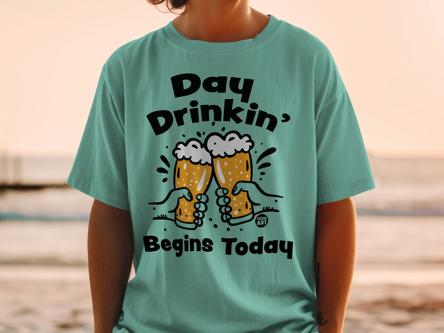 Day Drinkin' Begins Today Graphic T-Shirt