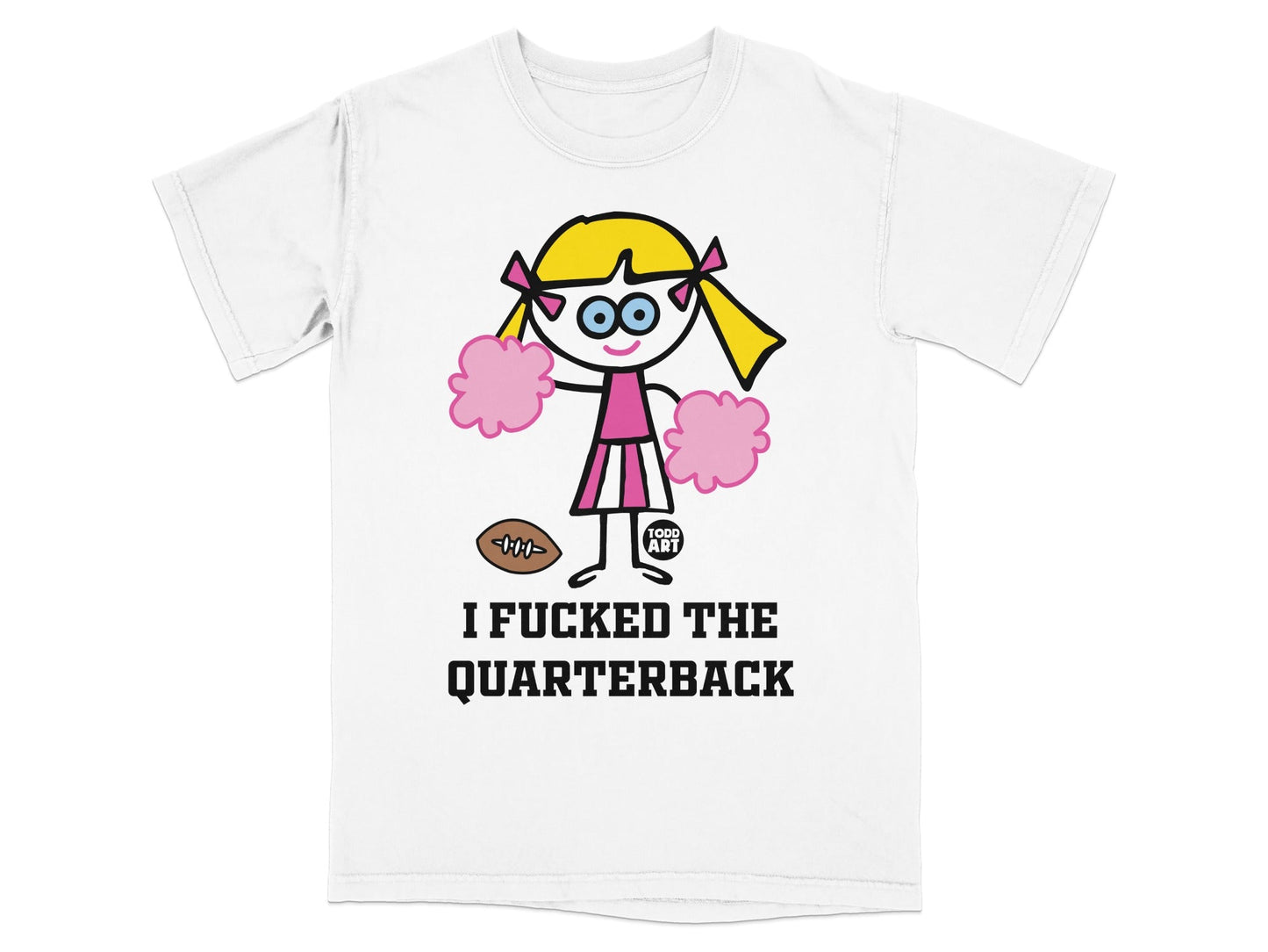 Cheerleader and Quarterback Graphic T-shirt