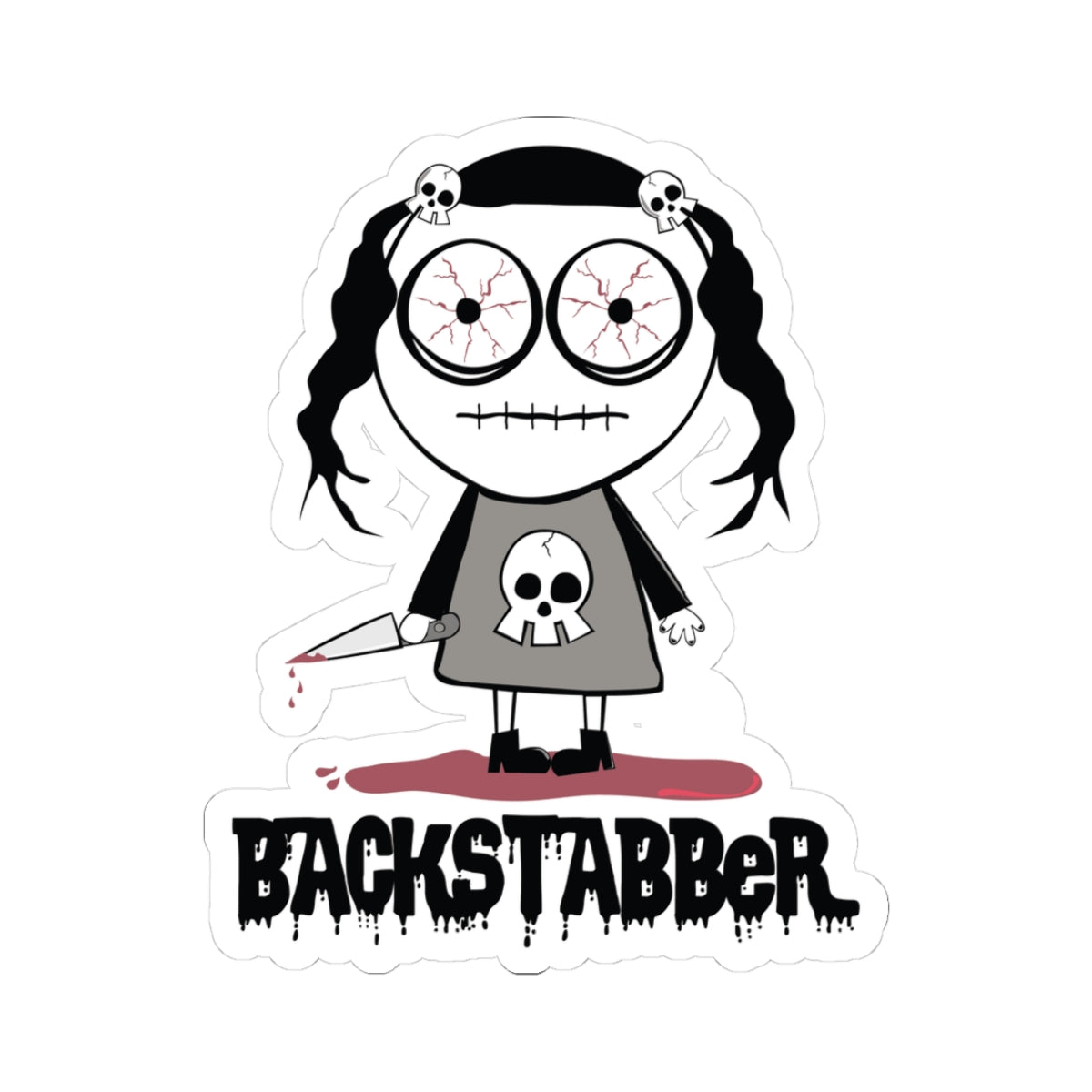 Backstabber Todd Art Sticker