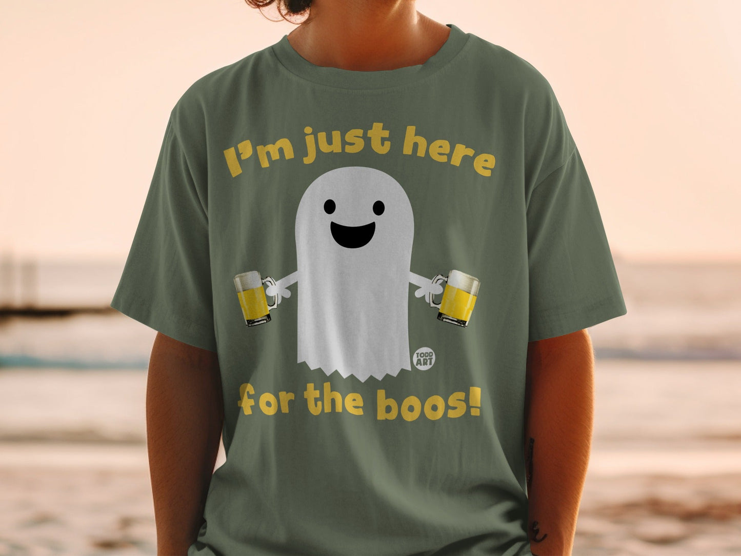 I'm Just Here for the Boos Ghost T-Shirt