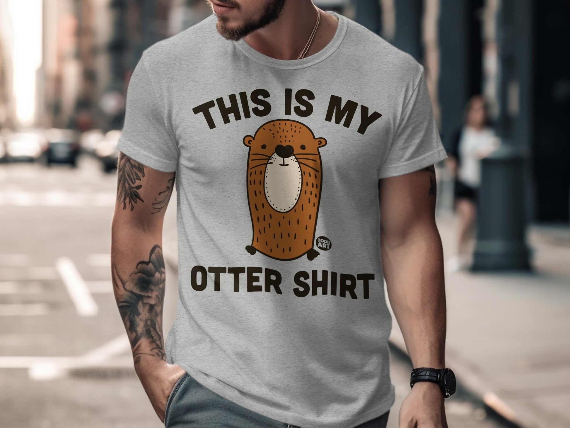 This Is My Otter Shirt Fun Casual Graphic T-shirt