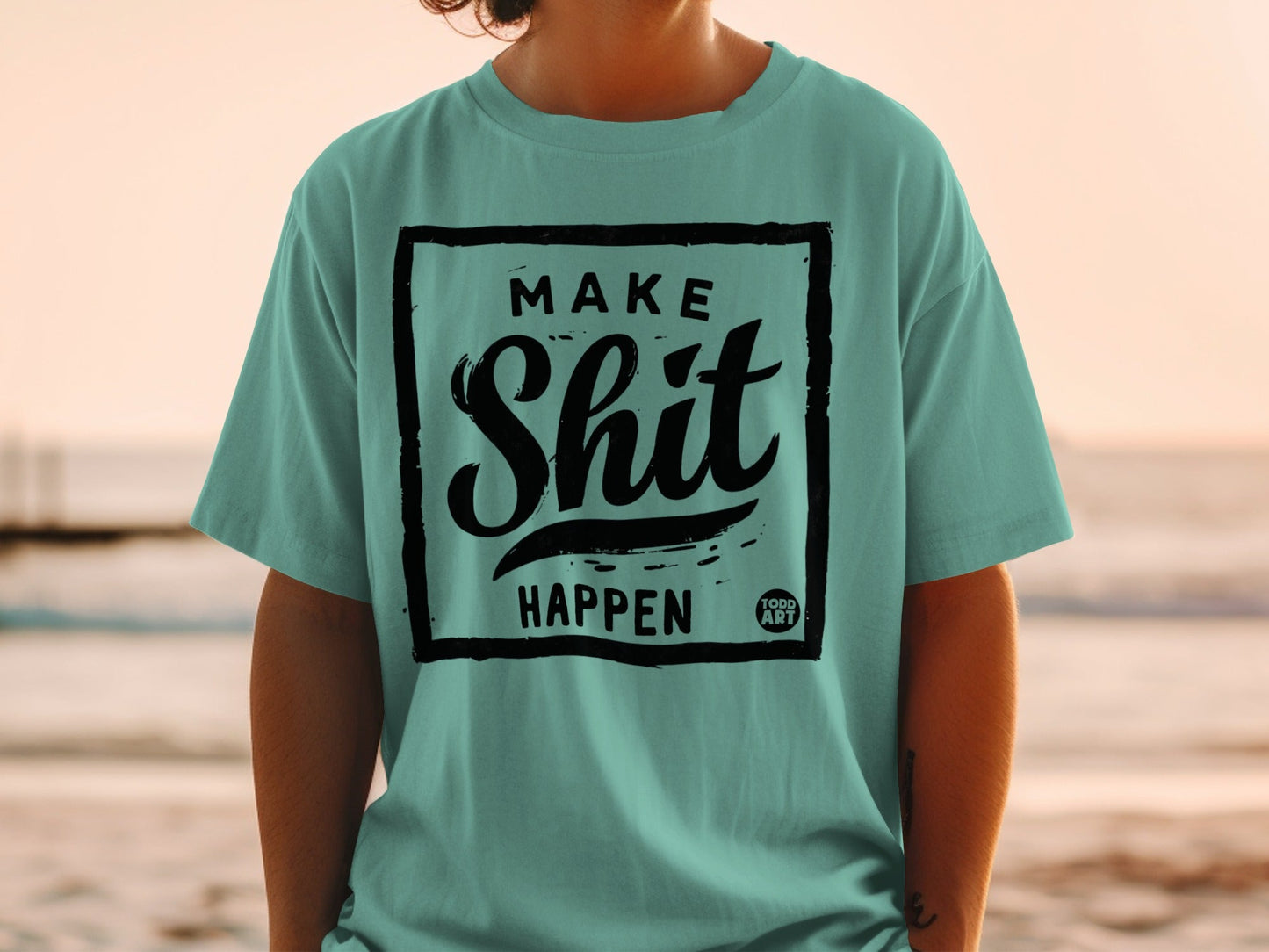 Make Shit Happen Motivational Printed T-Shirt