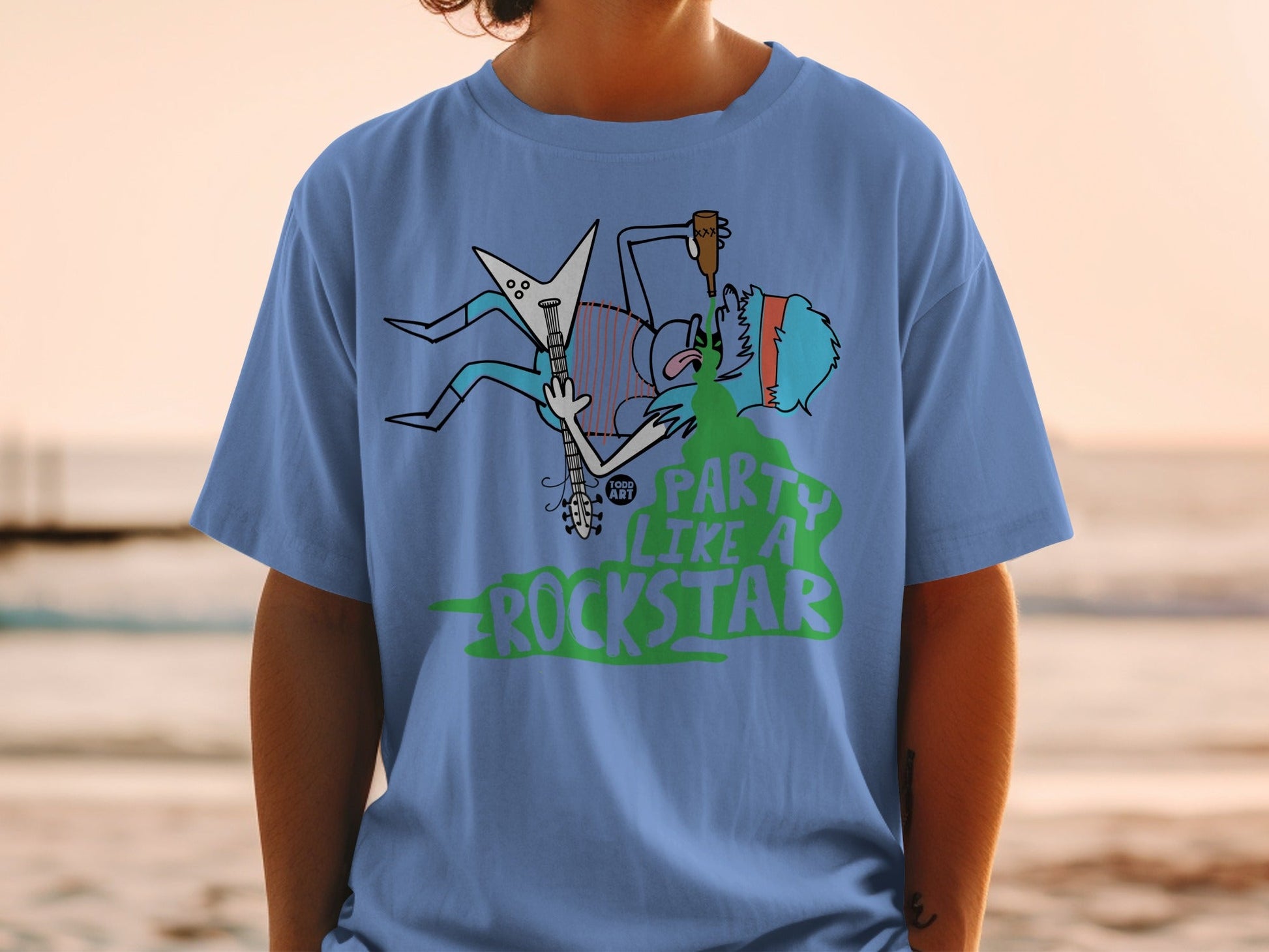 Party Like a Rockstar Graphic T-Shirt Product