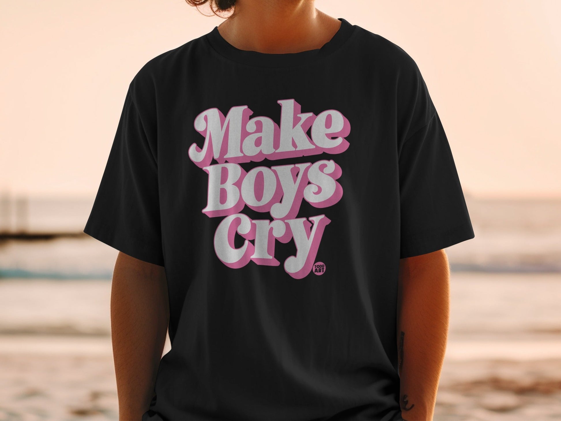Make Boys Cry Graphic Tee Bold Statement Shirt