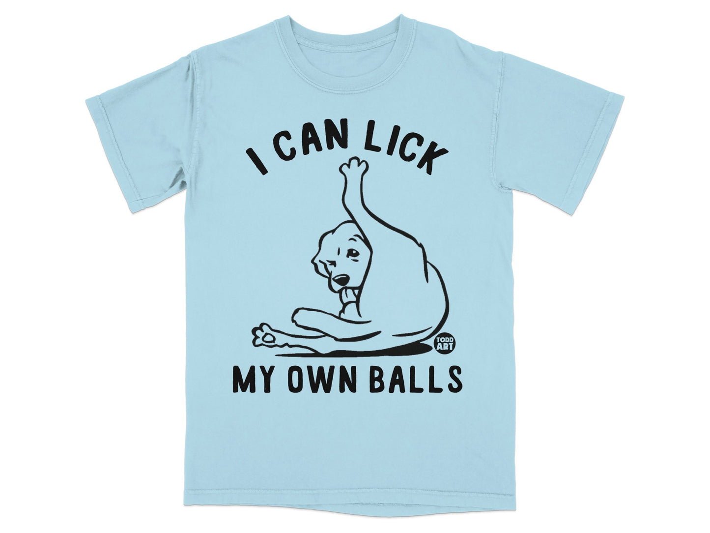 I Can Lick My Own Balls Dog Graphic T-Shirt