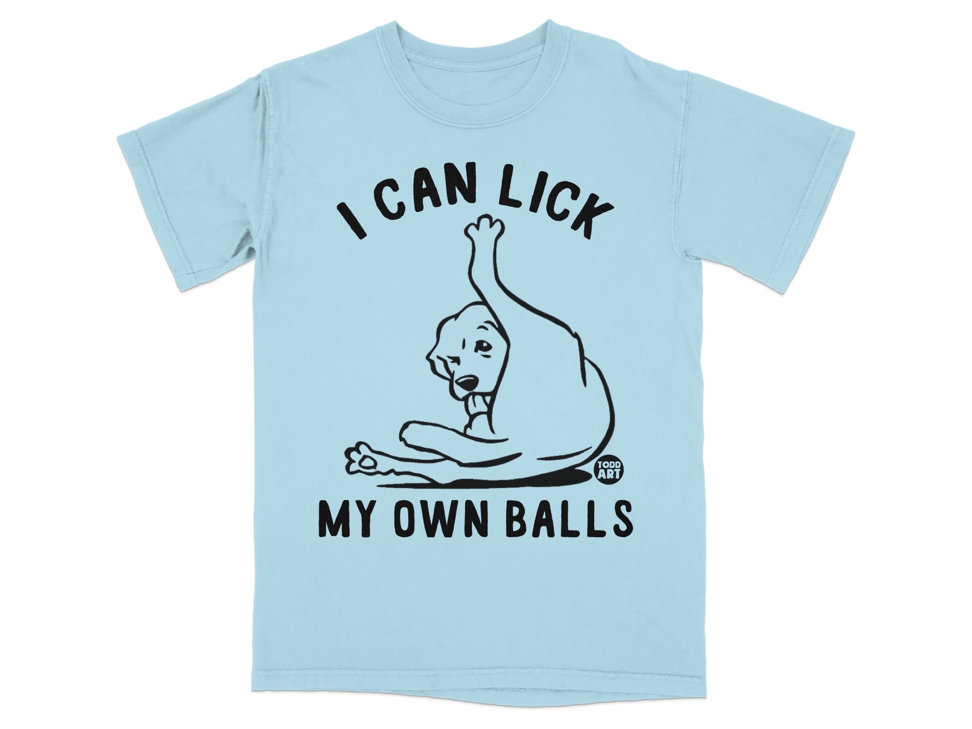 I Can Lick My Own Balls Dog Graphic T-Shirt