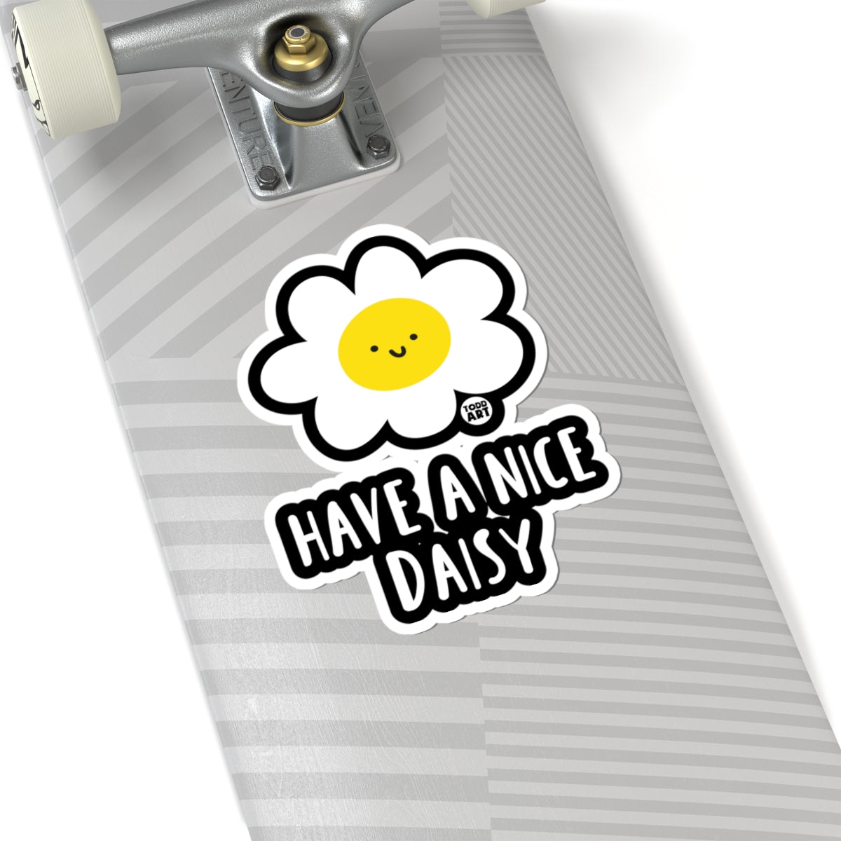 Cheerful FlowerTodd Art Sticker