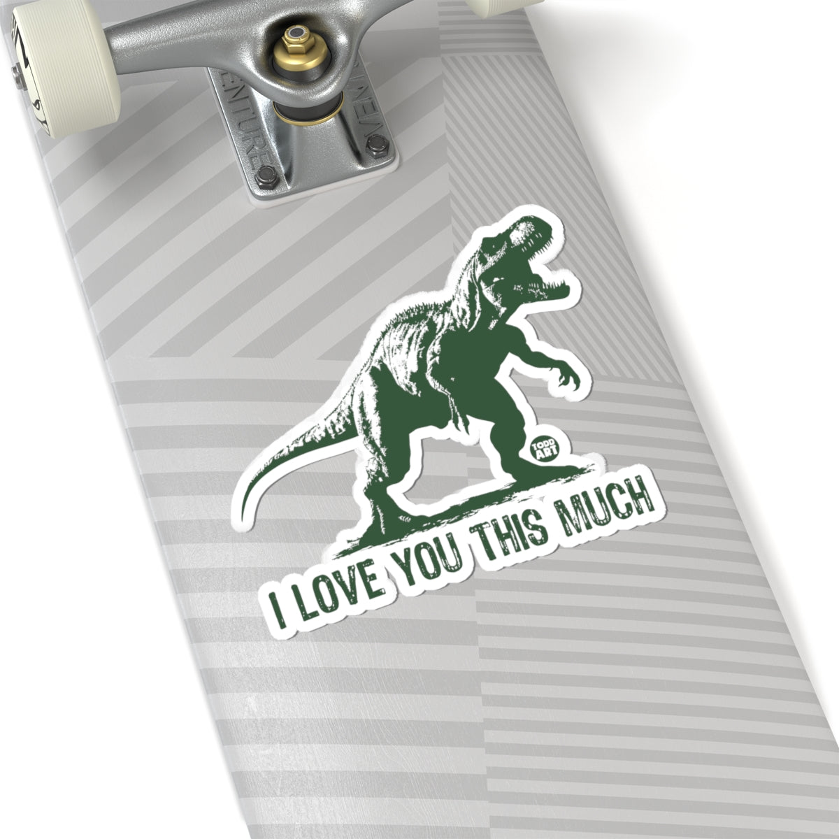Dinosaur HugTodd Art Sticker