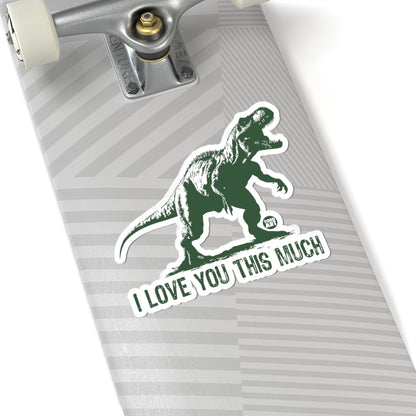 Dinosaur HugTodd Art Sticker