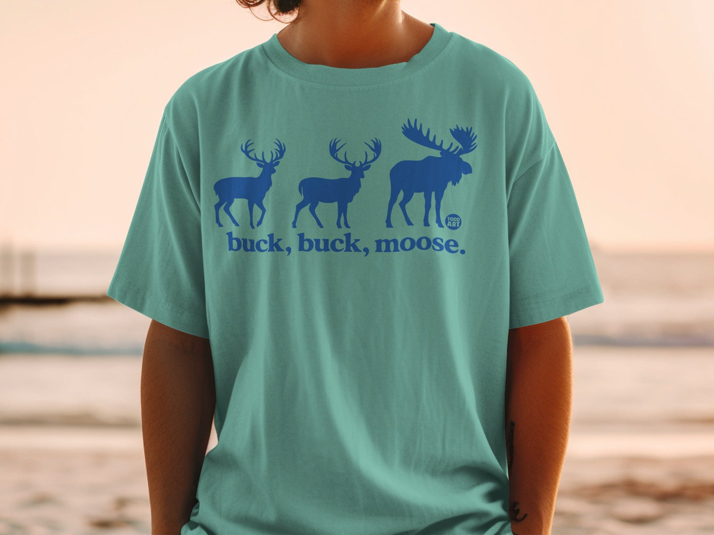 Buck Buck Moose Funny Animal Graphic T-Shirt