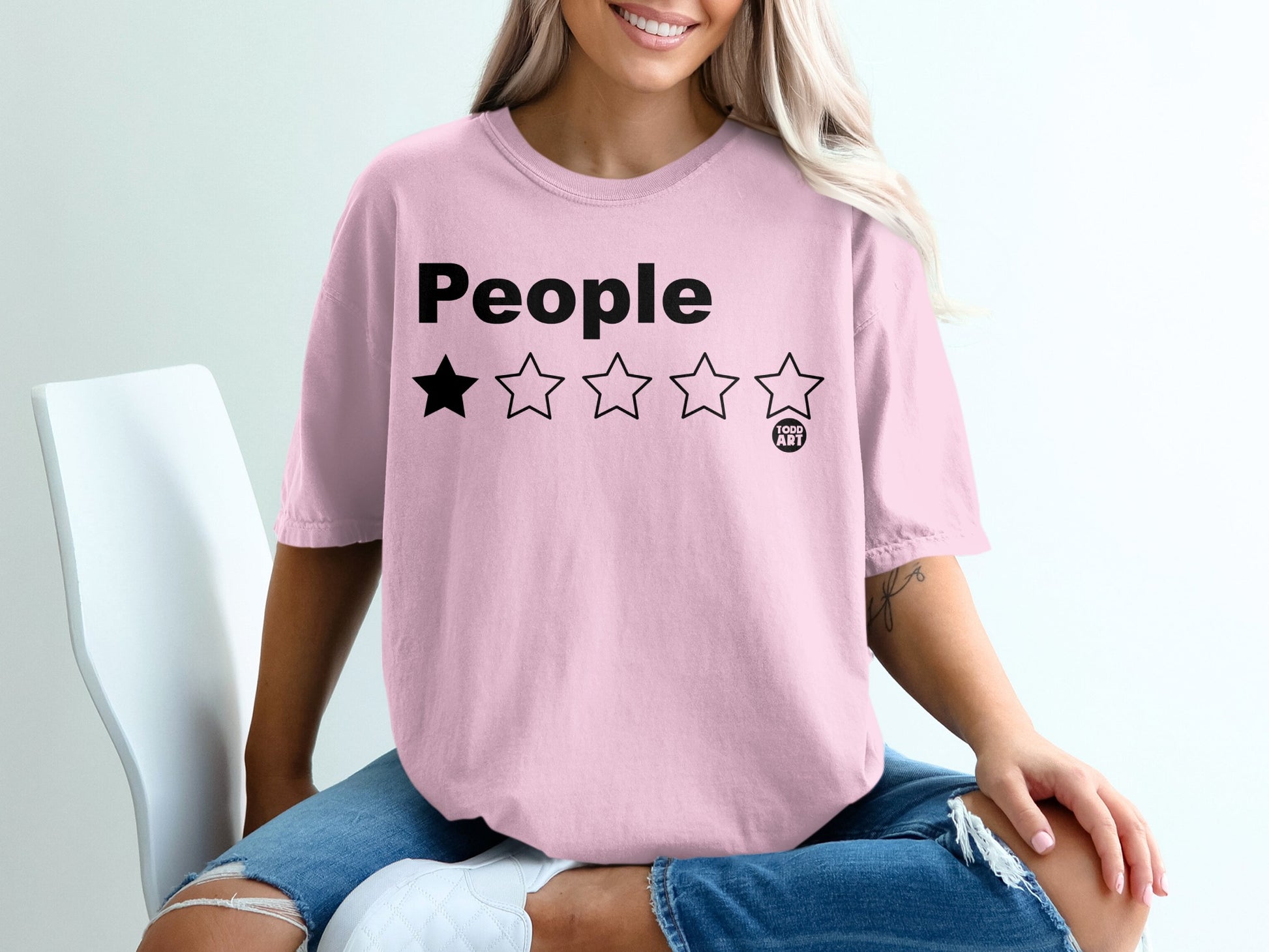 People One Star Rating Humorous Graphic Product type