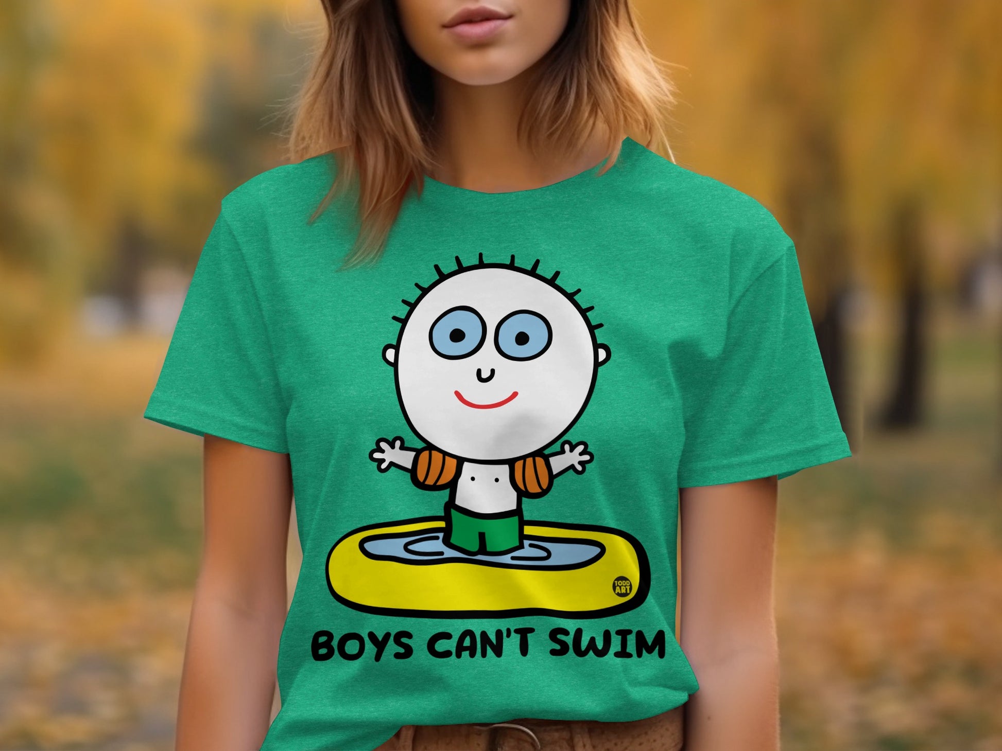 Boys Can't Swim Graphic T-Shirt for Kids