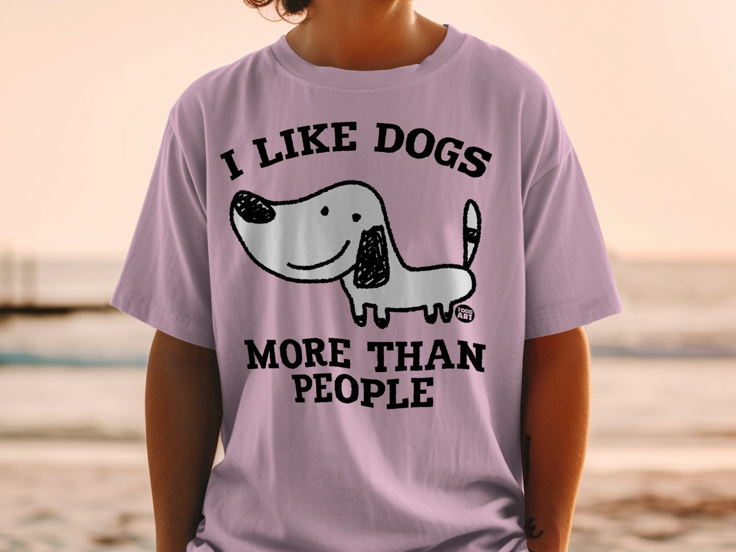 I Like Dogs More Than People Graphic T-Shirt