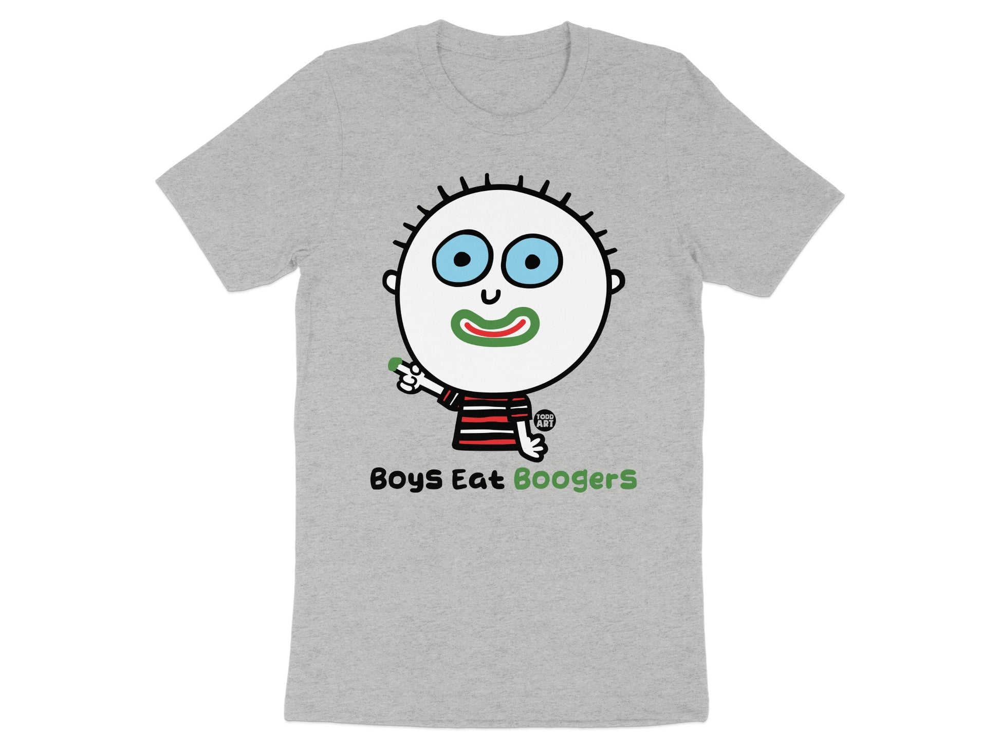 Boys Eat Boogers Funny Cartoon Character Shirt