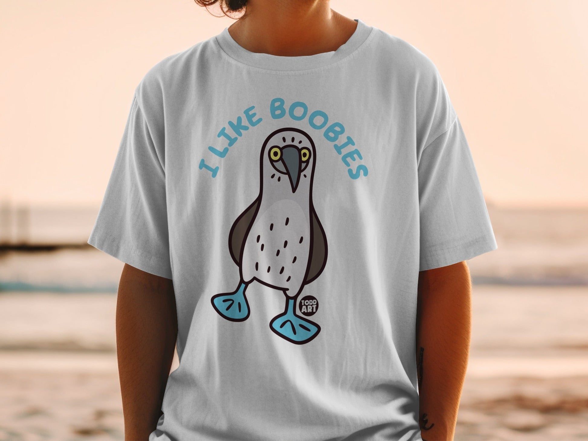 Funny I Like Boobies Cartoon Todd Art Shirt