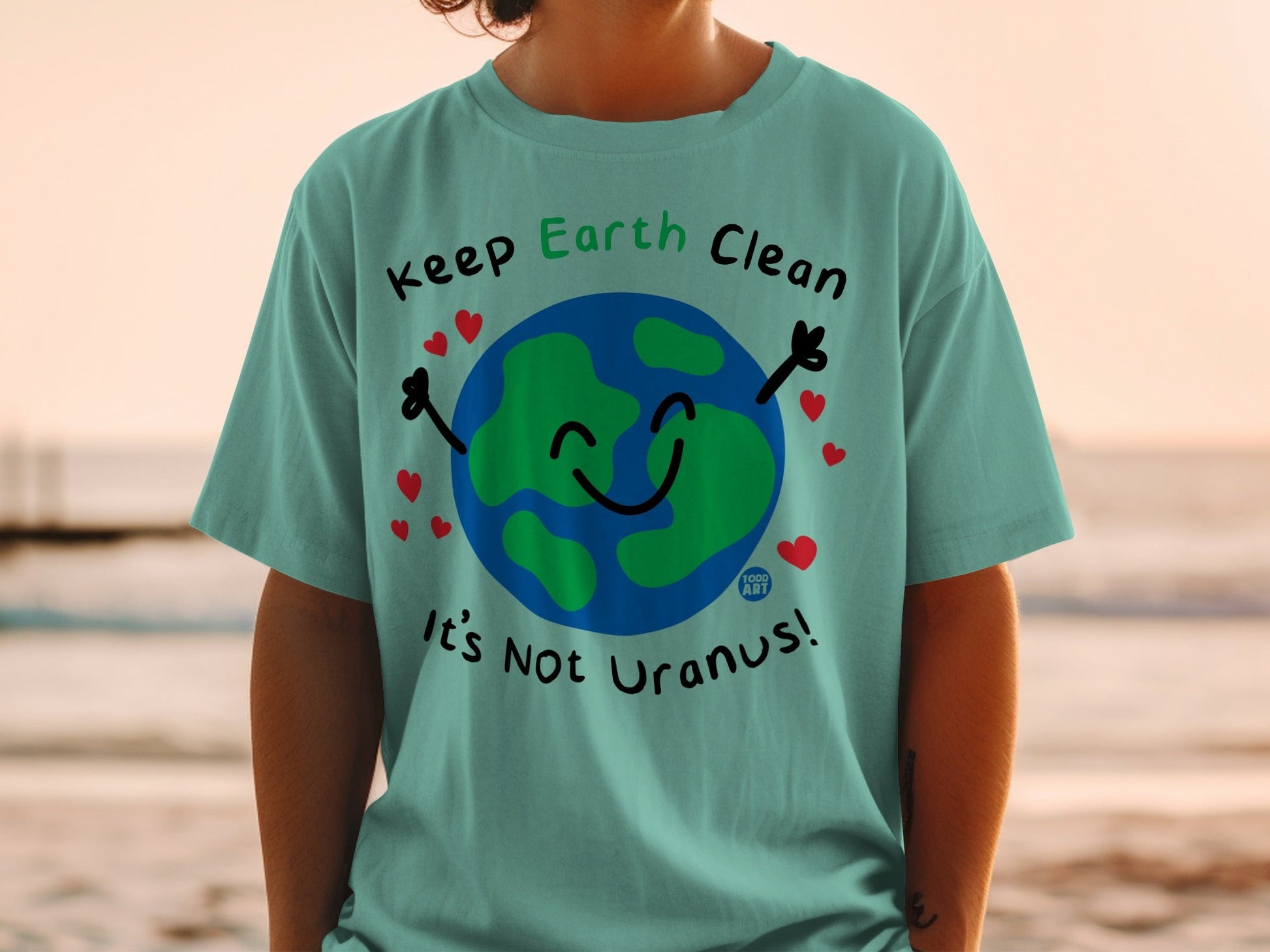 Keep Earth Clean It's Not Uranus Graphic T-Shirt