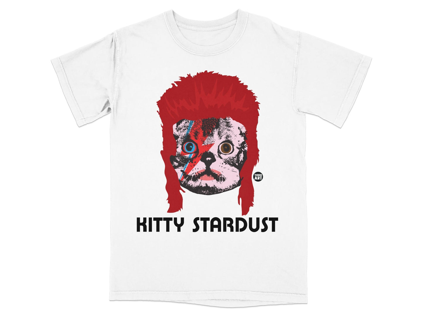 Kitty Stardust Graphic Cat Design T-Shirt