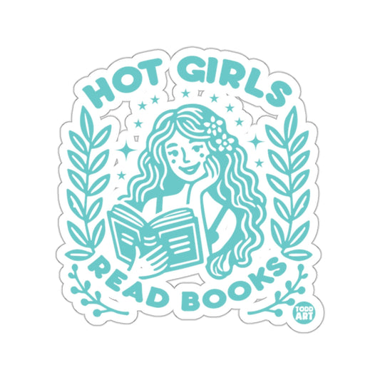 Hot Girls Read Books Illustrated Sticker