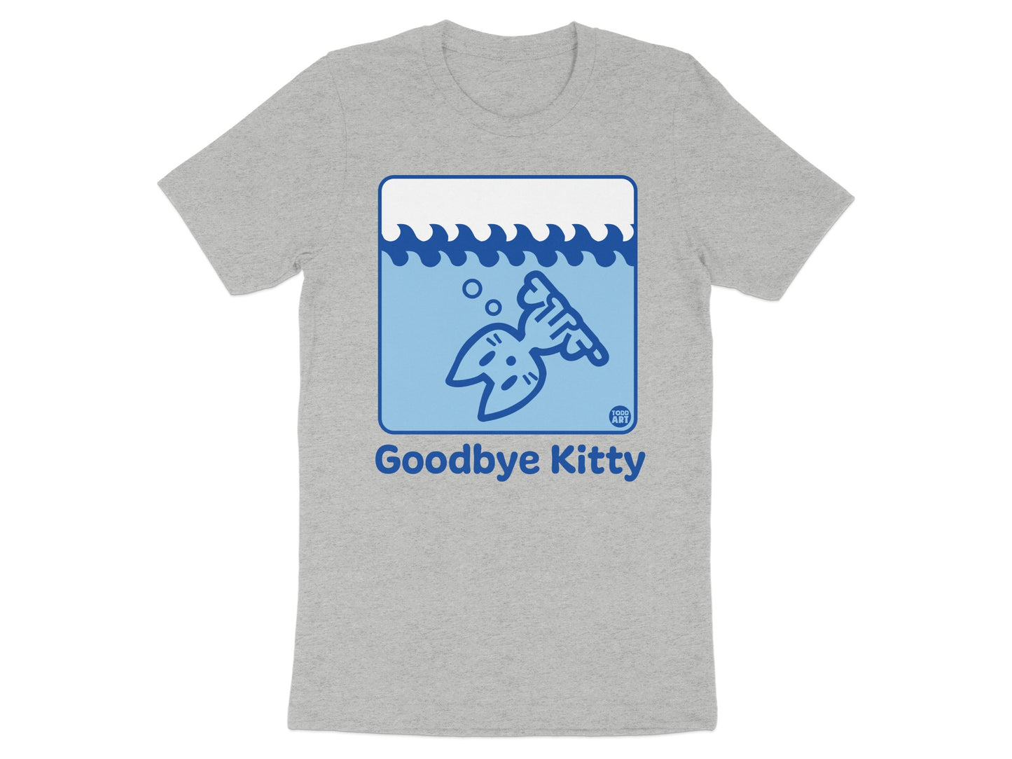 Goodbye Kitty Graphic Novelty Casual T-Shirt