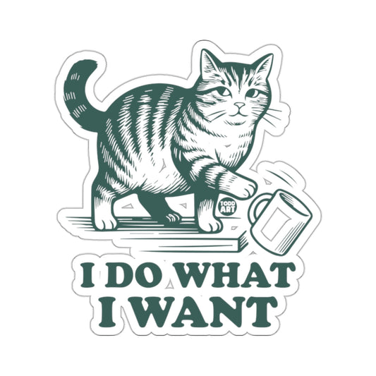 I DO WHAT I WANT Rebellious Cat Knocking Mug product