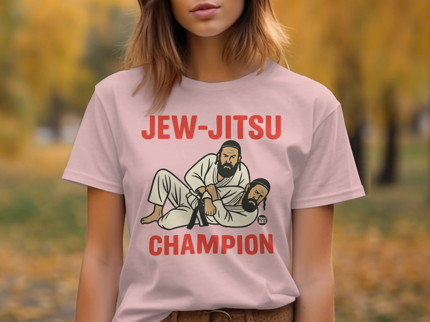 Jew-Jitsu Champion Graphic Tee for Jiu Jitsu Enthusiasts