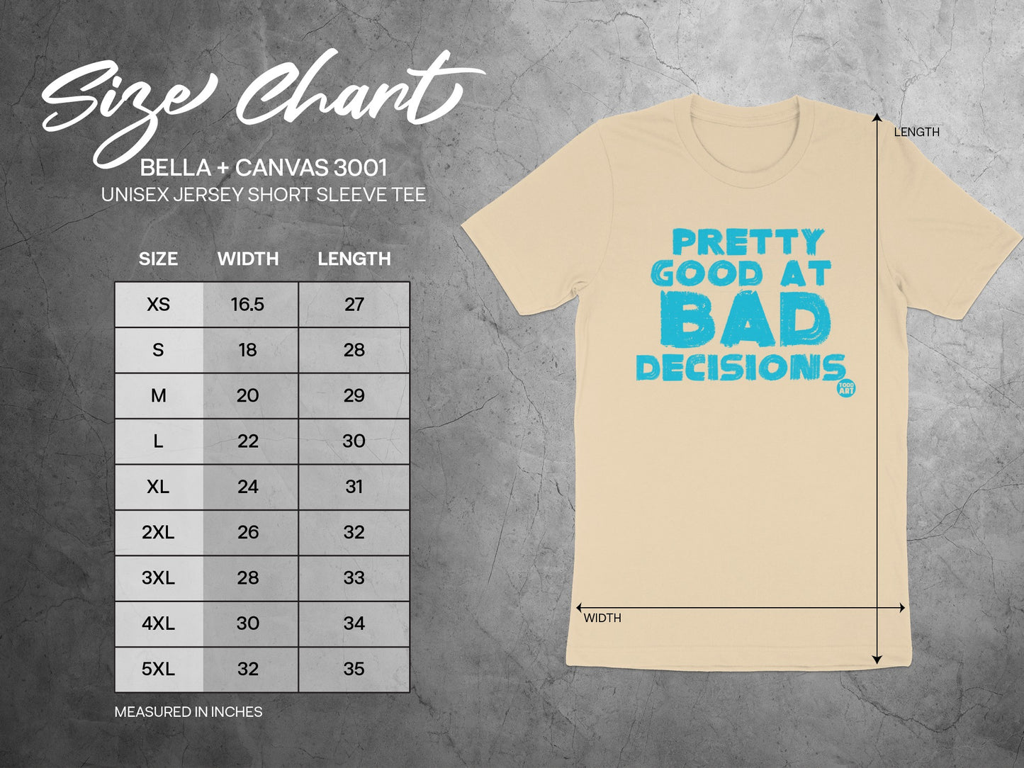 Pretty Good at Bad Decisions Short Sleeve Tee product
