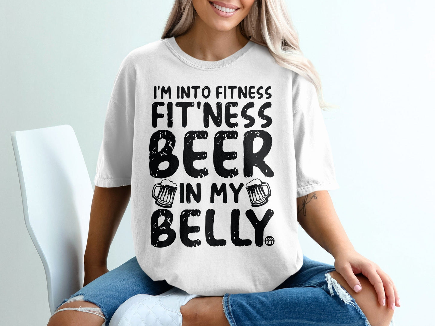 I'm Into Fitness Beer In My Belly T-shirt