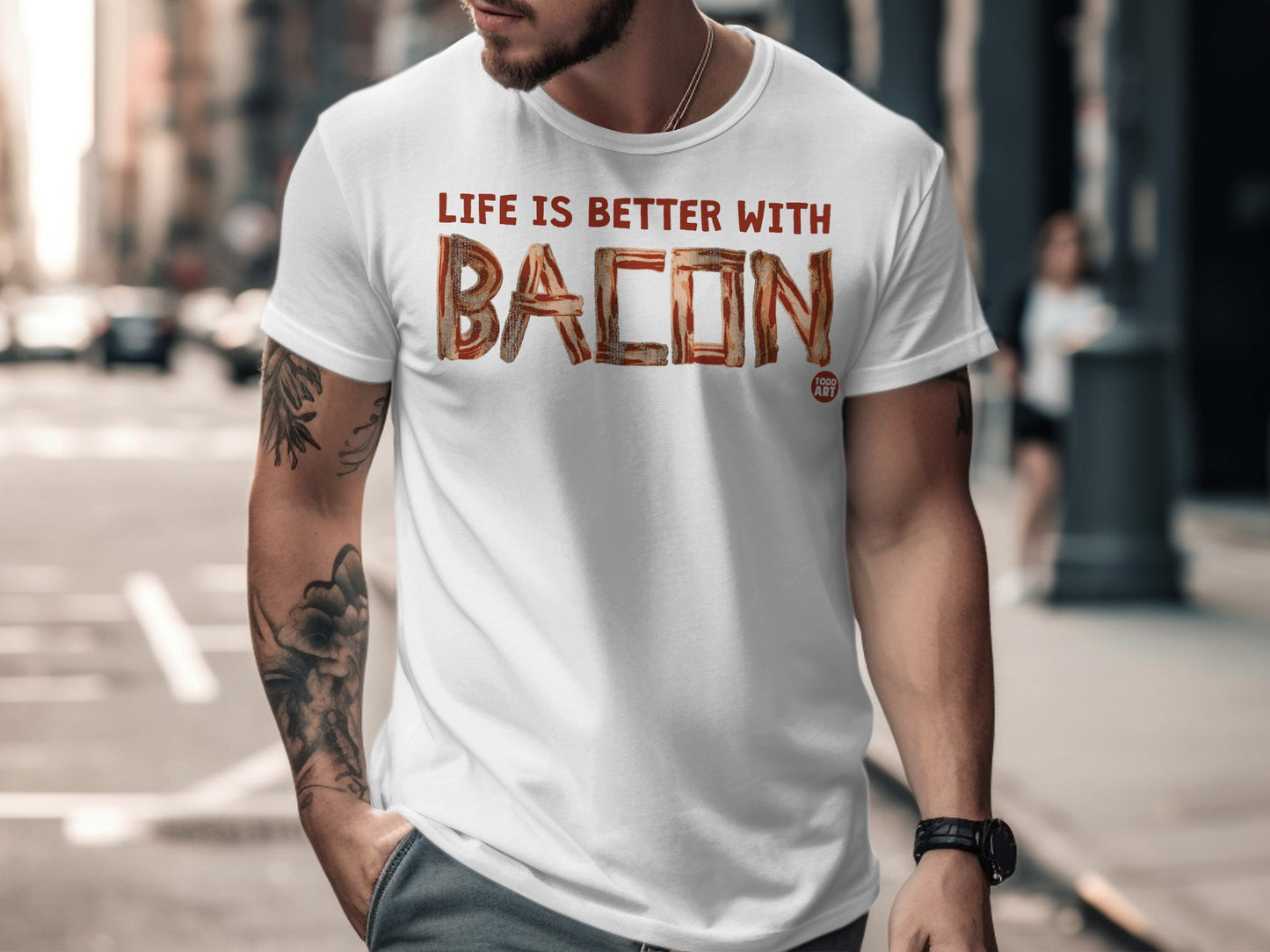 Life Is Better With Bacon Graphic T-Shirt