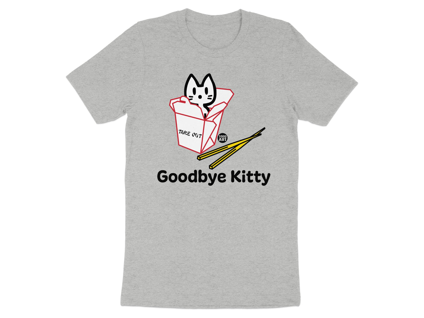 Goodbye Kitty Take Out Graphic T-Shirt