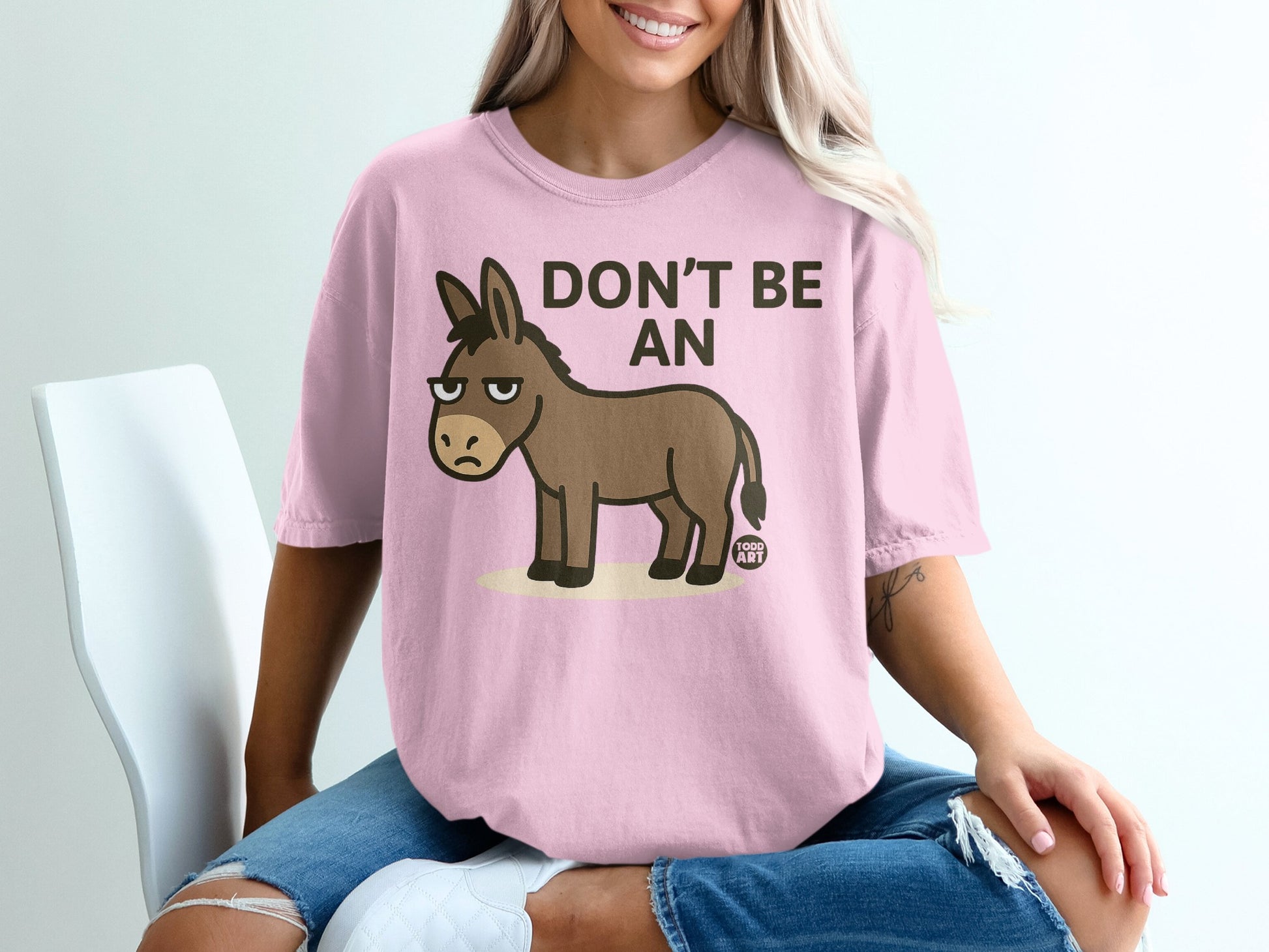 Don't Be An Angry Donkey Graphic Shirt Todd Art