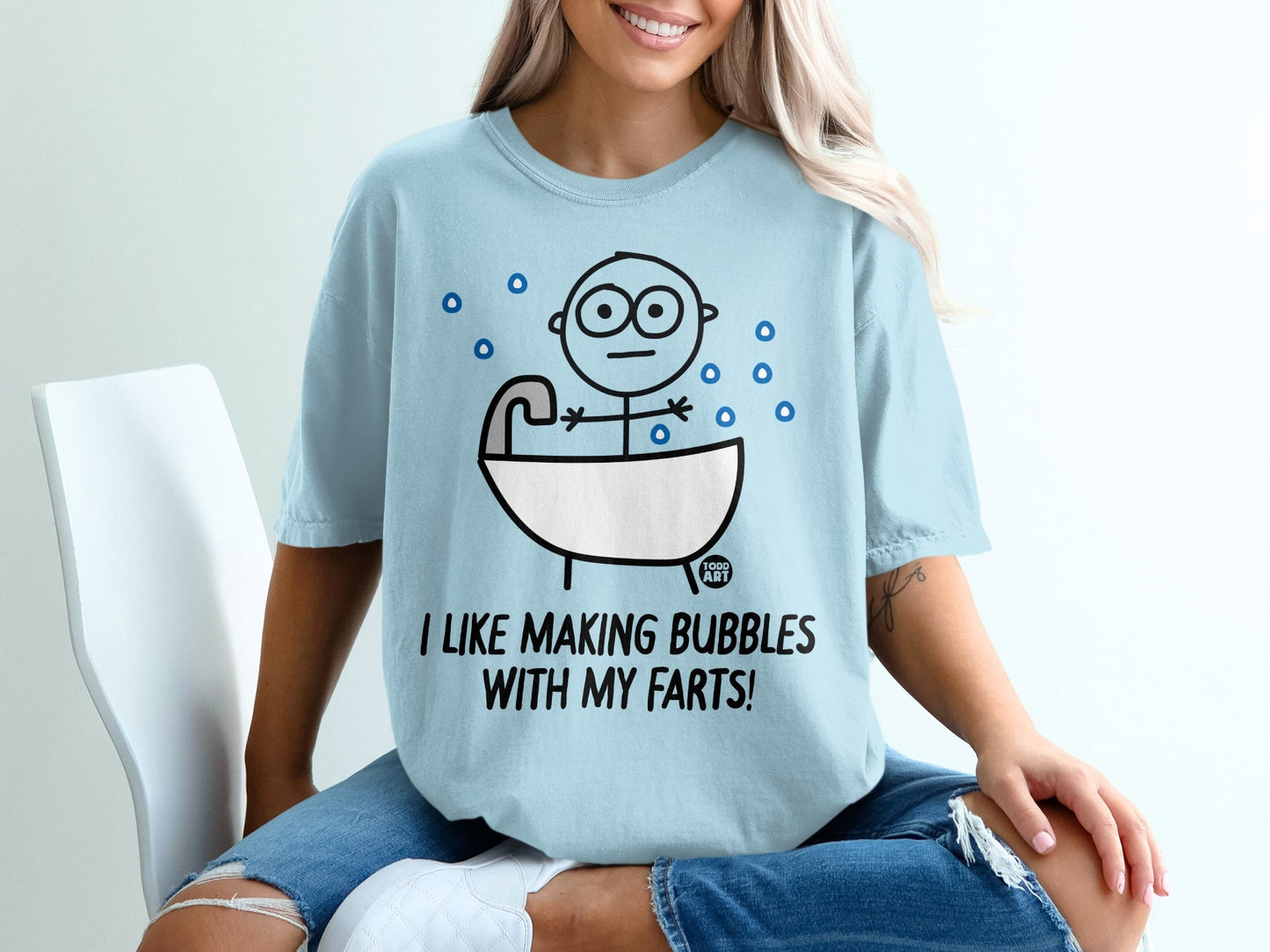 I Like Making Bubbles With My Farts Funny T-shirt