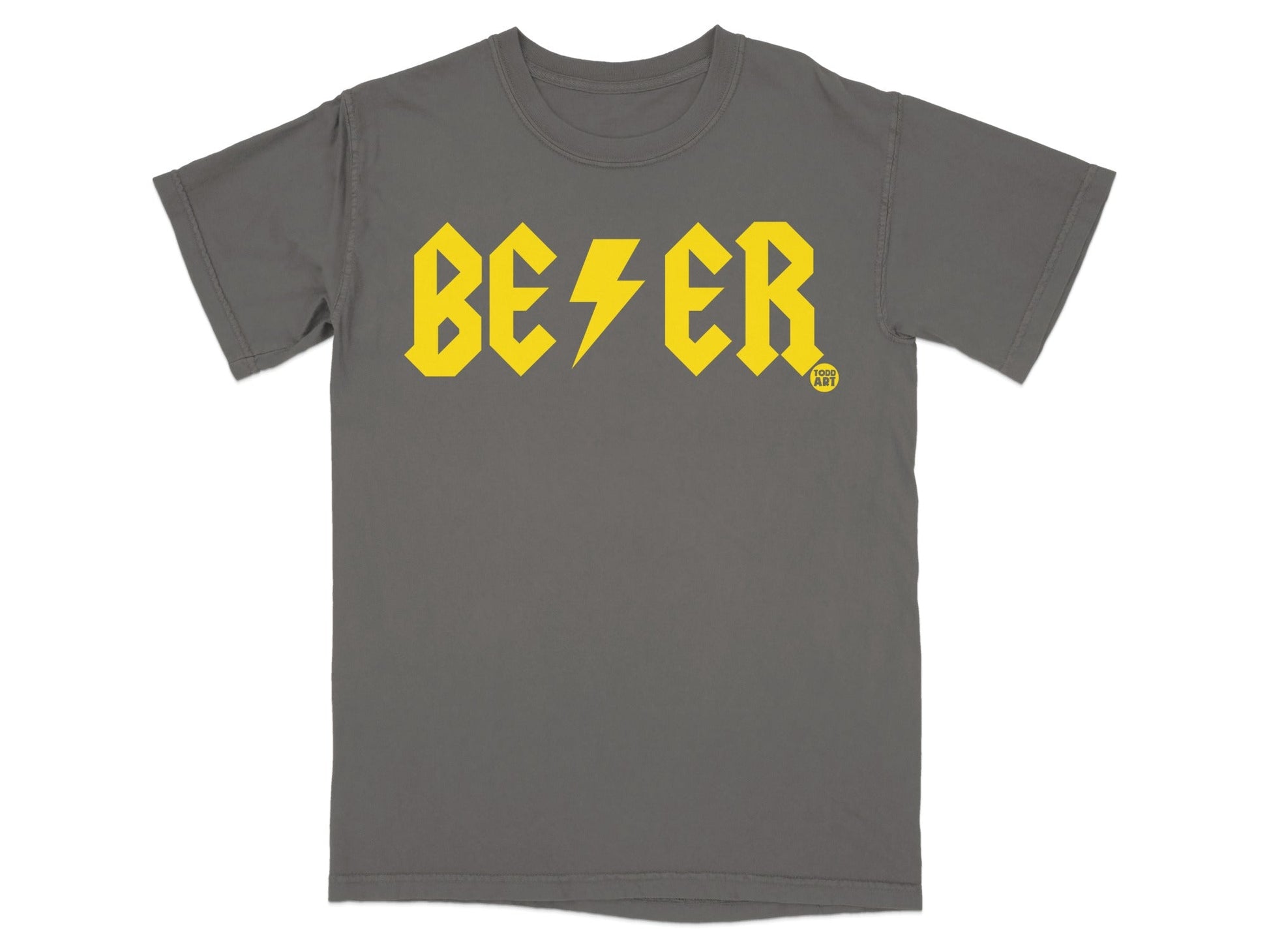 Graphic Gray T-Shirt with Bold Yellow BERT Design