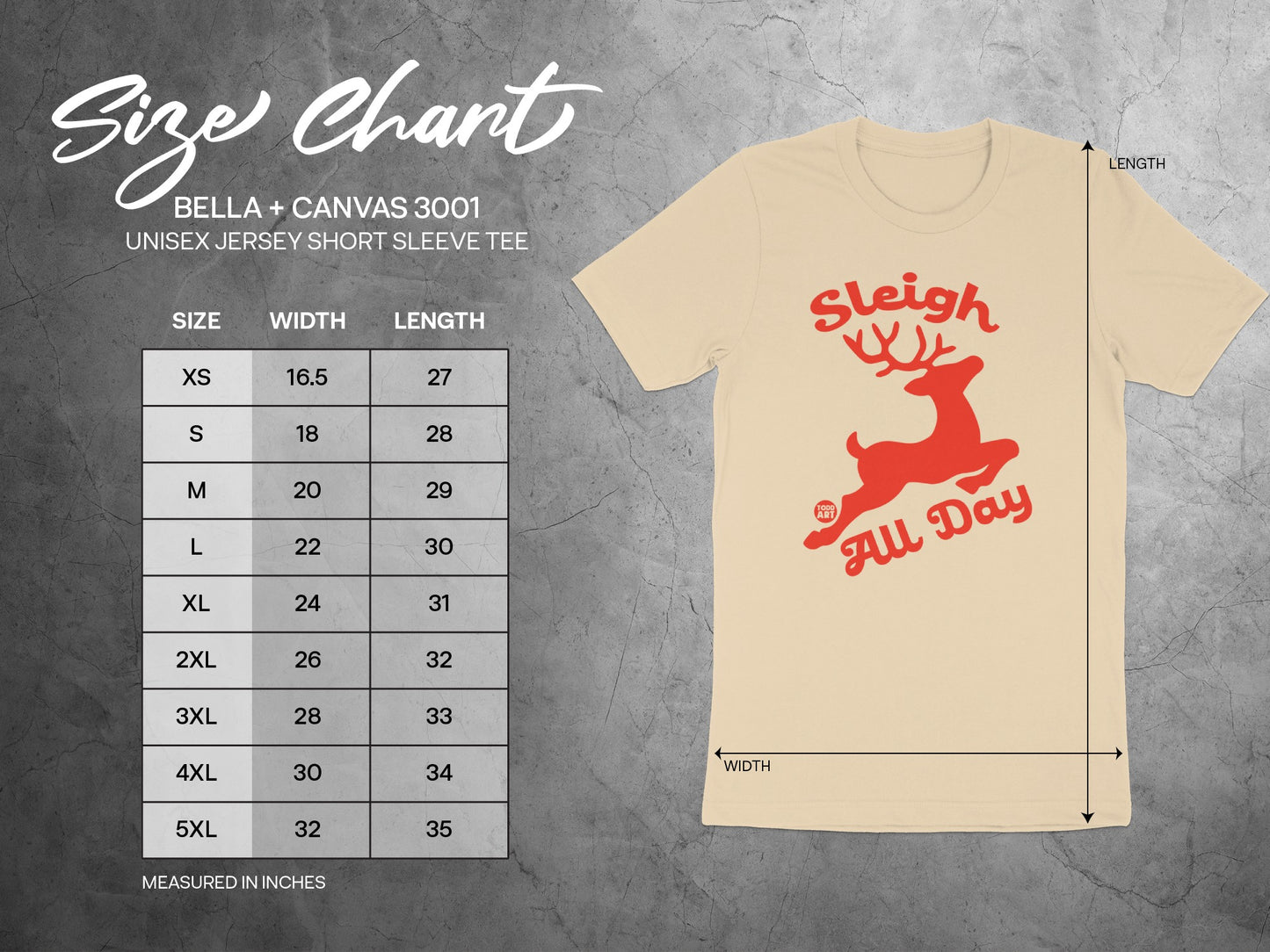 Sleigh All Day Unisex Jersey Short Sleeve Tee