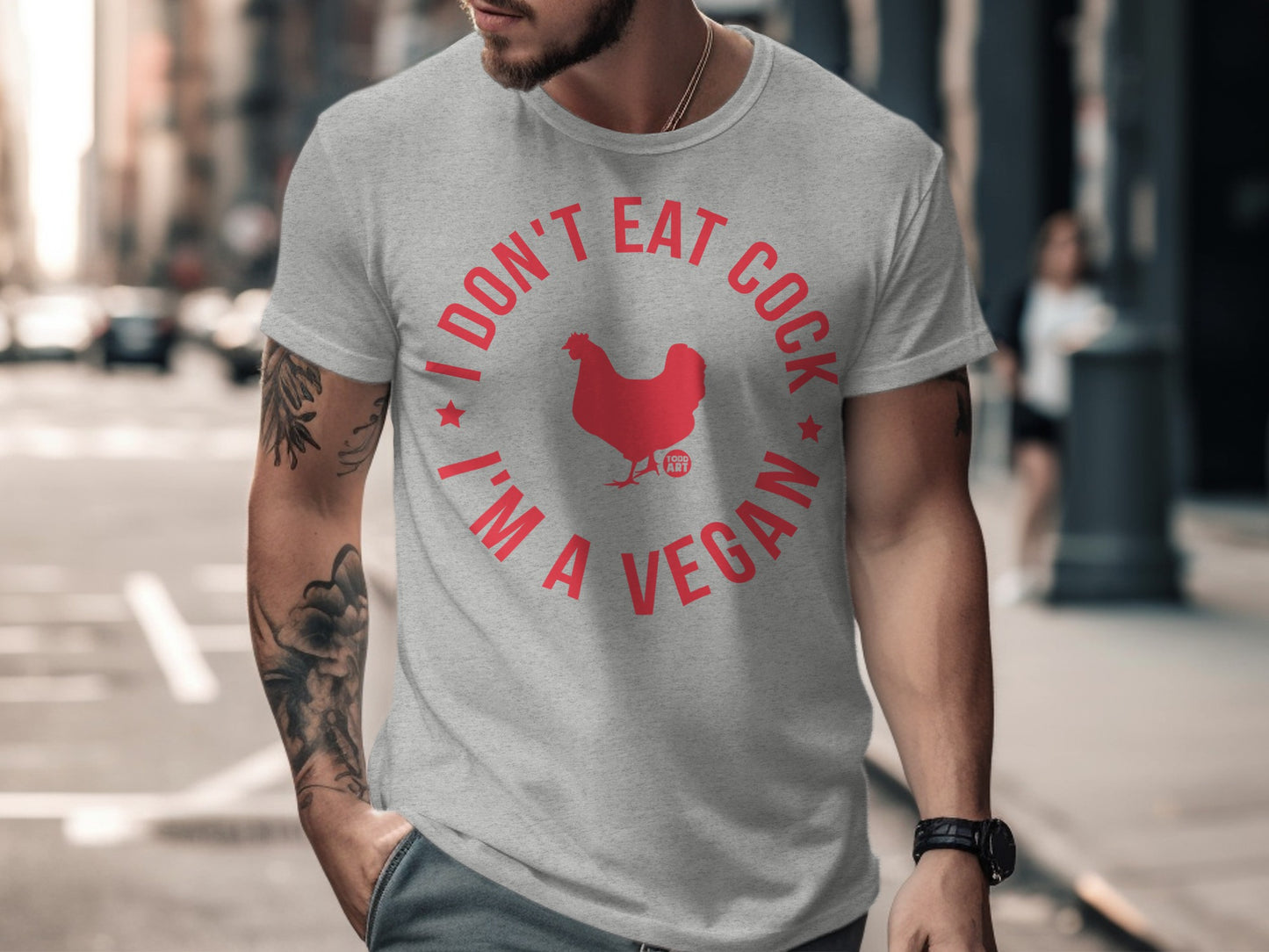 I Don't Eat Cock I'm A Vegan Graphic T-Shirt