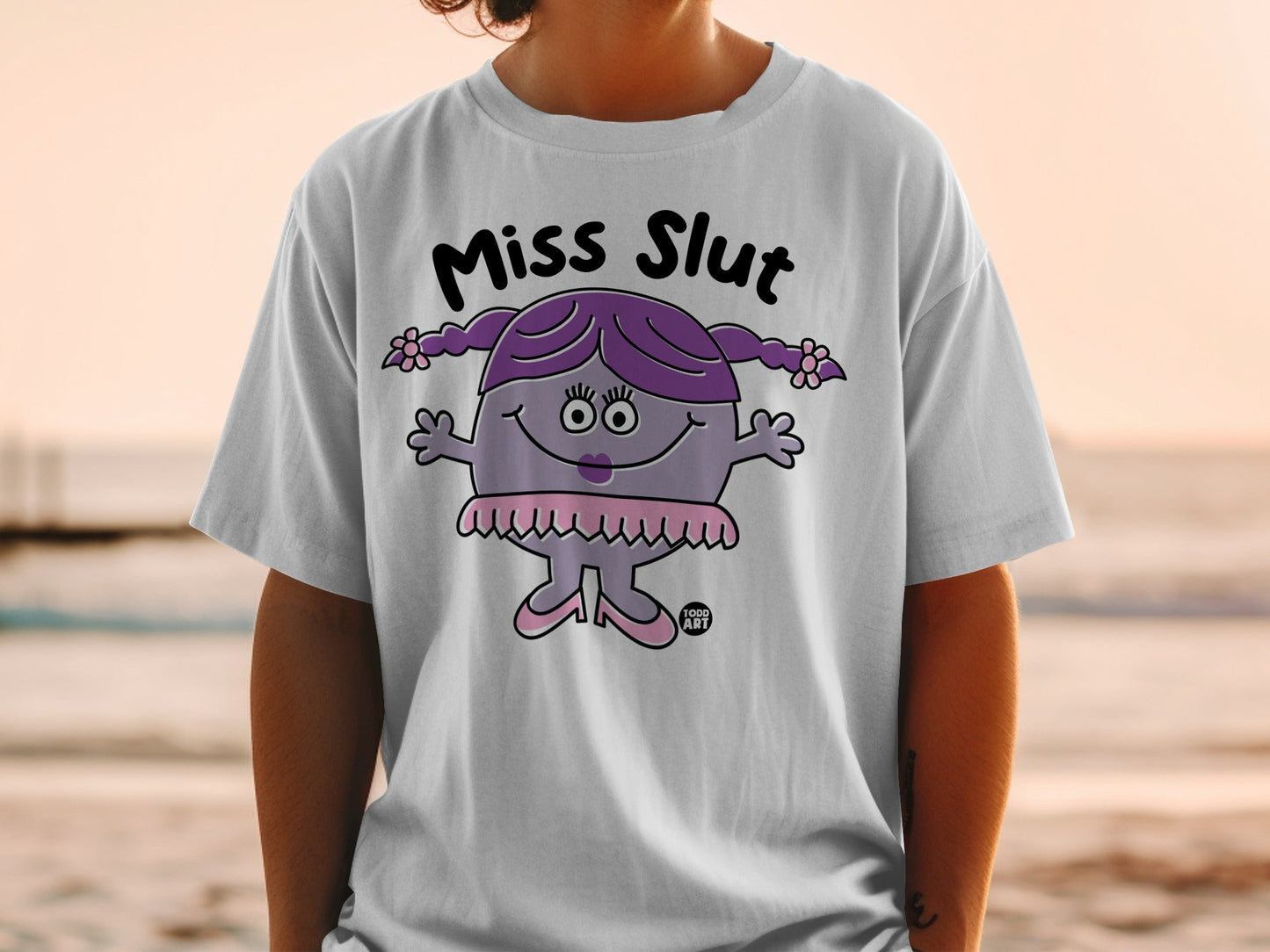 Miss Slut Graphic Design Character T-Shirt