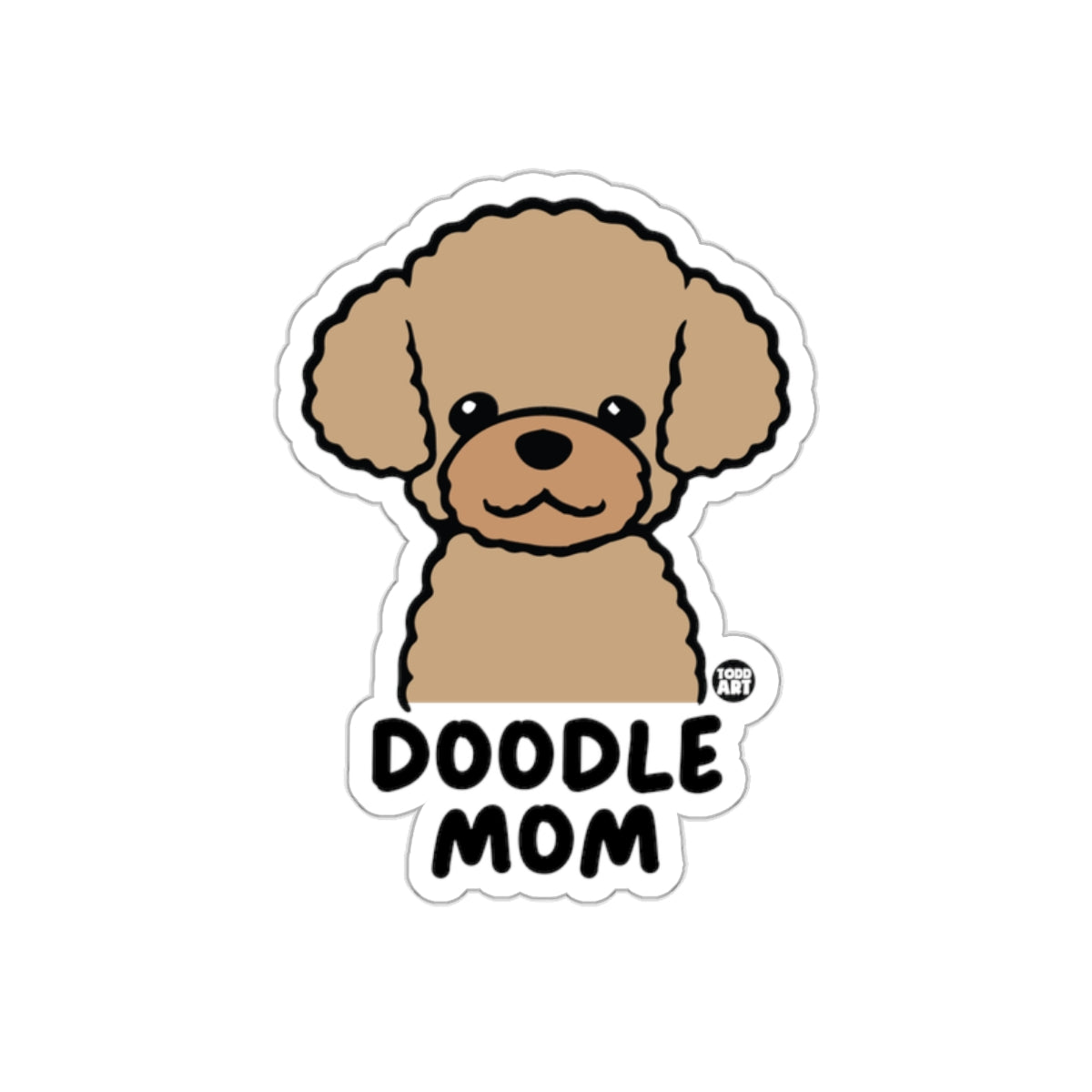 Cute Doodle Mom Graphic Sticker for Pet Lovers
