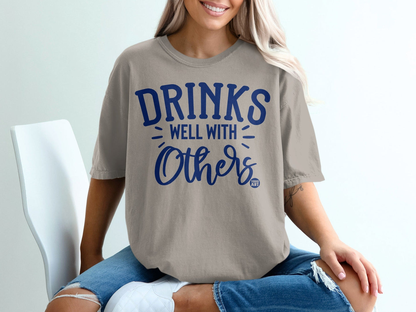 Drinks Well With Others Graphic T-Shirt