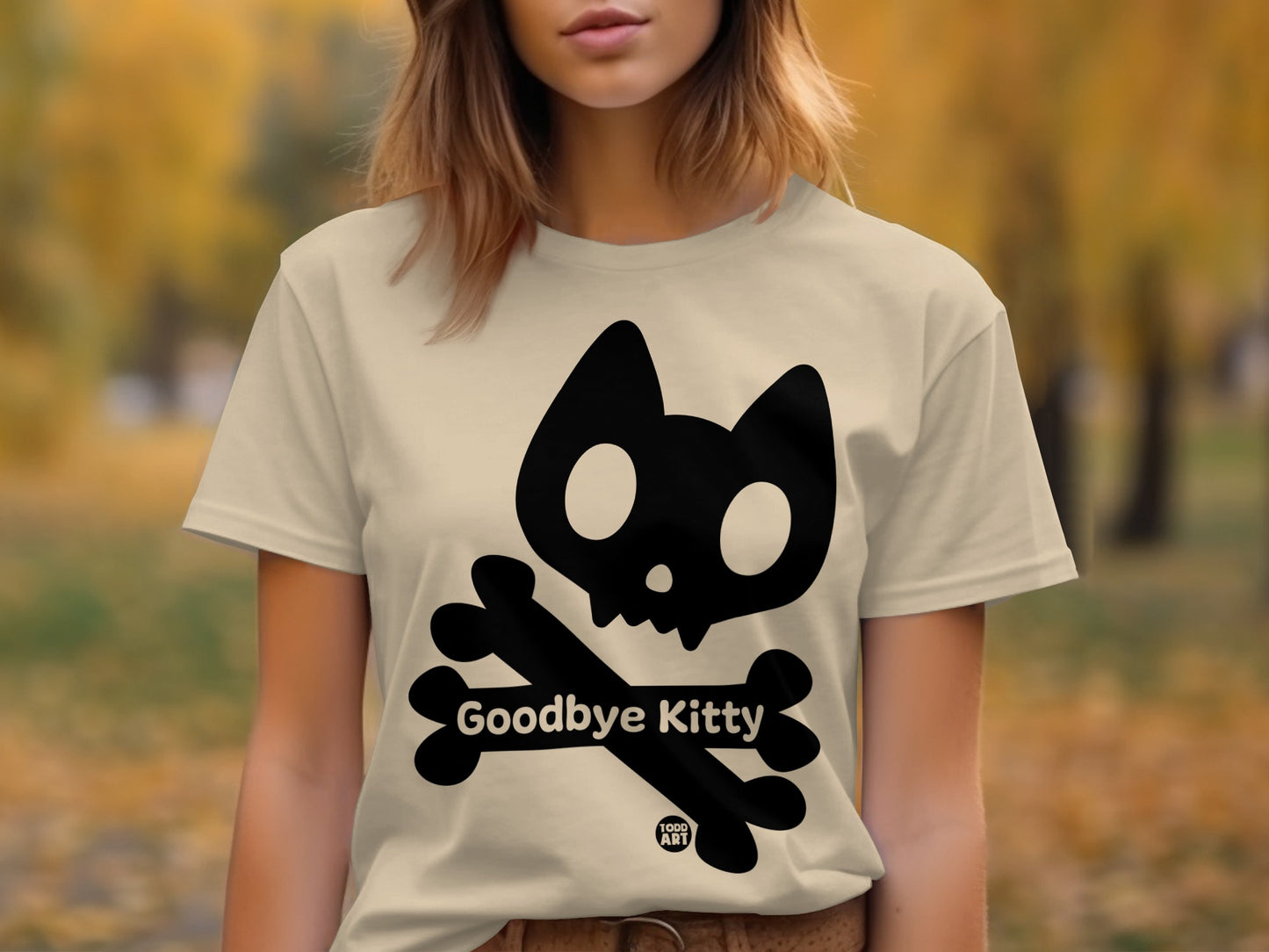 Goodbye Kitty Graphic Tee Statement T-shirt