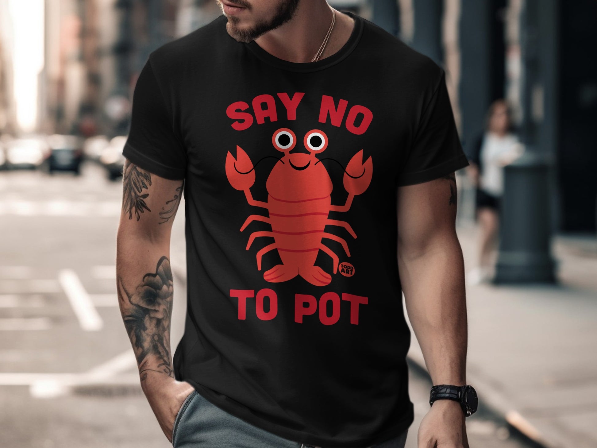 Say No To Pot Short Sleeve Graphic Tee Shirt