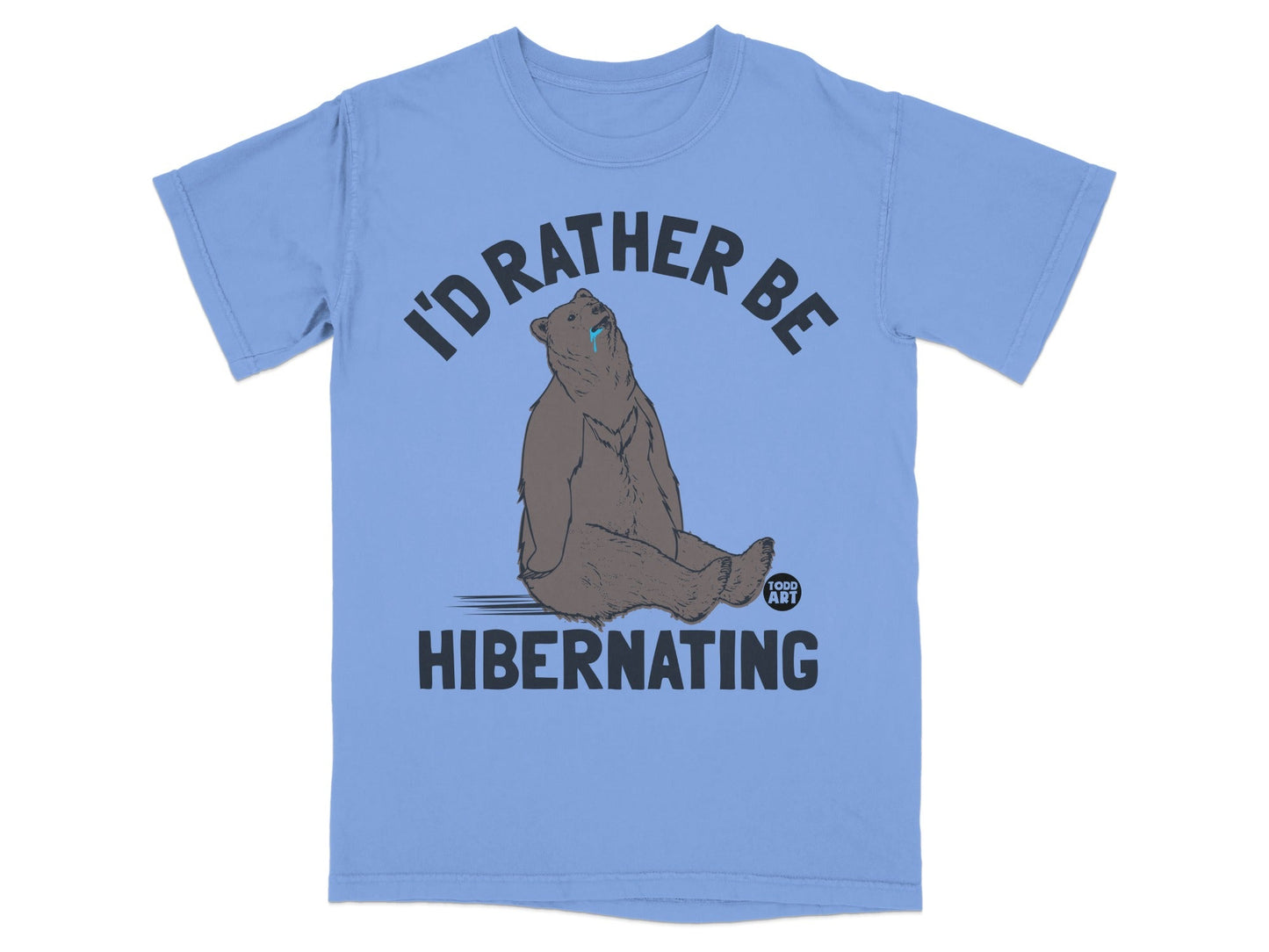 I'd Rather Be Hibernating Bear Graphic T-Shirt