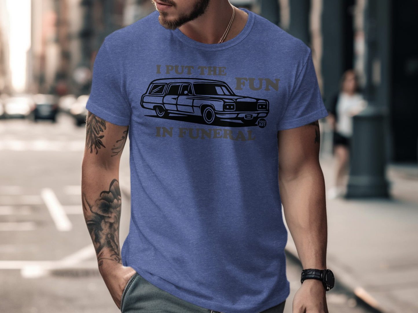 I Put the Fun in Funeral Graphic Printed Shirt
